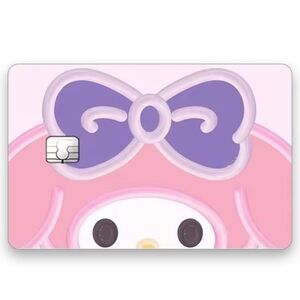 💚2/$20 Sanrio My Melody Face Credit Card Skin Sticker